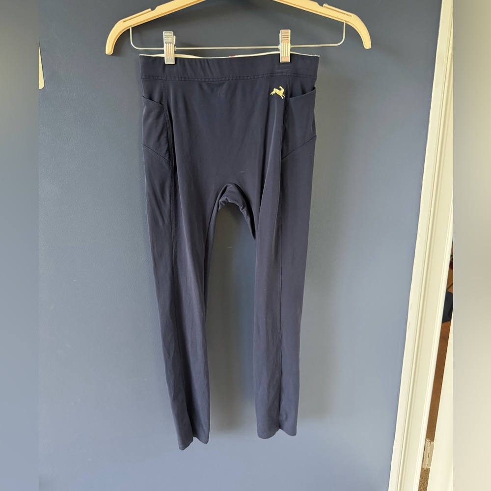 Tracksmith Lane Five Crop Tights - Navy